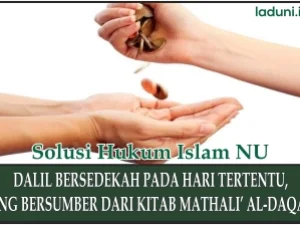 Dalil Bersedekah pada Hari Tertentu