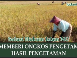Memberi Upah Buruh Tani Pengetam Padi