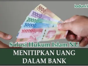 Hukum Menabung Uang ke Bank