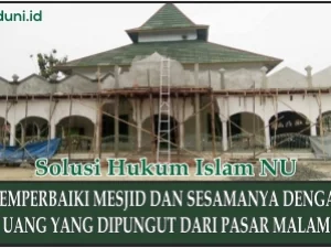 Membangun Masjid dengan Menggunakan Uang dari Hasil Pasar Malam