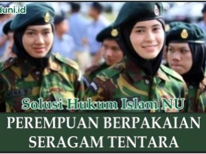 Seragam Tentara yang Dipakai Seorang Perempuan