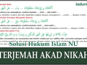 Hukum Menerjemahkan Akad Nikah Ke dalam Bahasa Indonesia