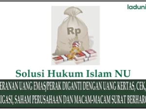 Peranan Uang Emas atau Perak Diganti dengan Uang Kertas, Cek, Obligasi, Saham Perusahaan