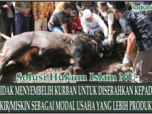 Hewan Kurban Diserahkan Kepada Fakir Miskin untuk Modal Usaha yang Lebih Produktif