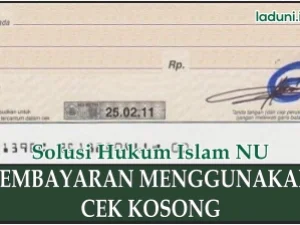 Pembayaran Menggunakan Cek Kosong