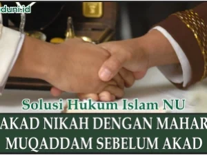 Akad Nikah dengan Mahar Muqaddam Sebelum Akad