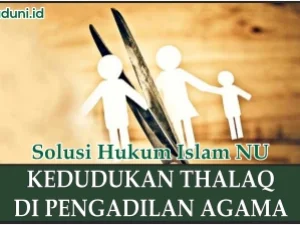 Kedudukan Thalaq di Pengadilan Agama