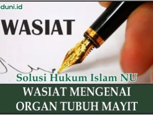 Wasiat Mengenai Organ Tubuh Mayit