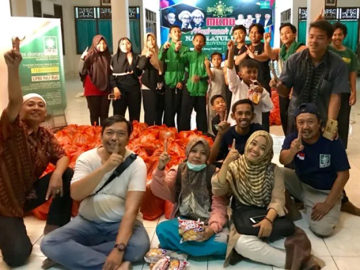 Sinergi LAZISNU Banyuwangi dan LAZISNU Bali untuk Gunung Agung