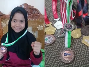 Siswi Madrasah di Lombok Juara Karate Internasional