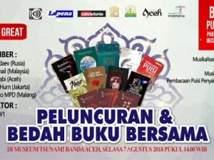 Antologi Puisi Penyair 9 Negara Diluncurkan di Museum Tsunami Aceh