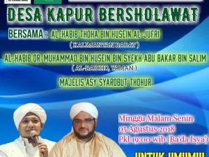 Desa Kapur Bersholawat Bersama Majelis Asy Syarobut Tohur 2018