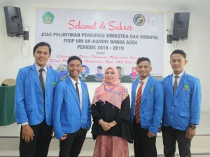 Perdana Pengurus Himapol dan Himastra Fisip Uin Ar-Raniry Dilantik