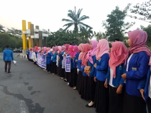 Tolak Hoax dan Politik Inkonstitusional, PMII Kalbar Gelar Aksi Damai