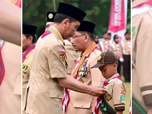 Pesan Jokowi pada Pramuka di Era Industri 4.0