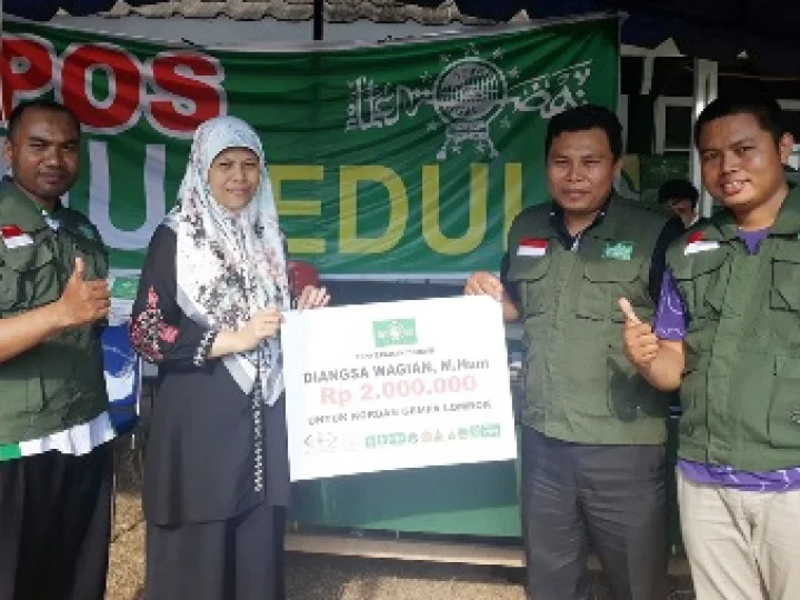 NU Peduli Akan tetap Konsisten Salurkan Bantuan Untuk Pengungsi