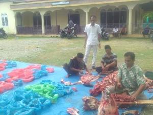Solidaritas dan Kebersamaan di Balik Penyembelihan Qurban Gampong Lamkawe