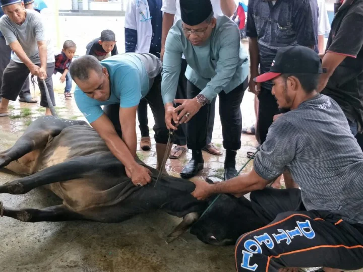Wali Kota Shalat Ied dan Berqurban di Masjid Babussalam Lampaseh Aceh