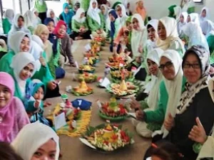 Sambut Tahun Baru Islam, Fatayat NU Gelar Lomba Hias Tumpeng