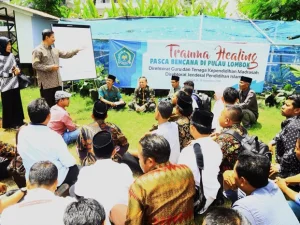 Guru Madrasah Lombok Diberi Pelatihan Trauma Healing 