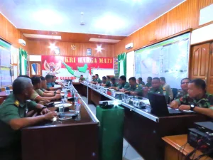Kodim 0101/BS Gelar Rakoor Kegiatan HUT Ke 73 TNI Tahun 2018