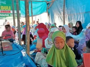 Menandai Momentum 10 Muharram, NU Peduli Anak Yatim Piatu di Pengungsian