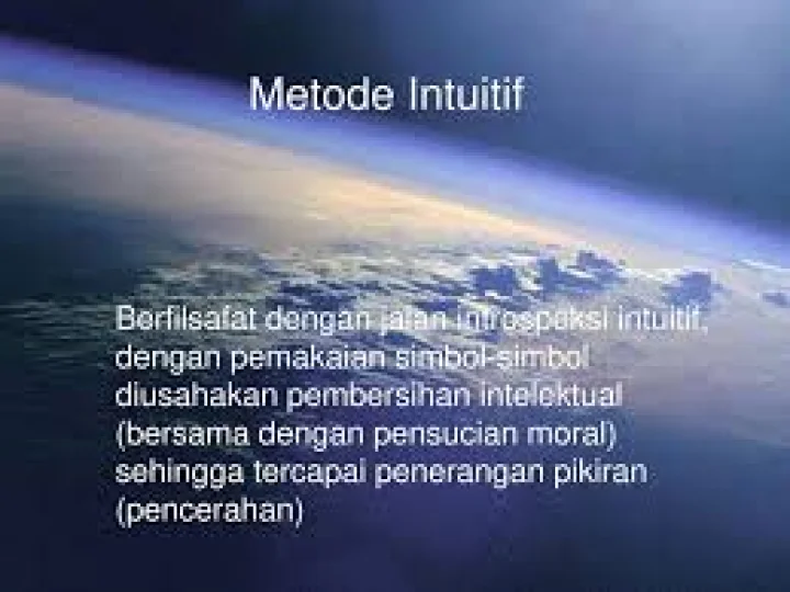 Mengenali Metode Intuitif (Manhaj Zawqi) Dalam Islam