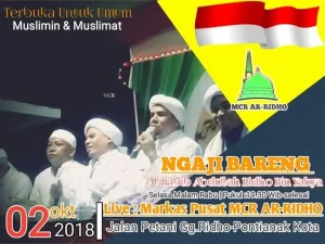 Rutinan Bersama MCR Ar Ridho Oktober 2018