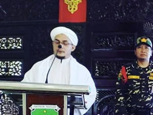 Meski Menjadi Bupati, Banser ini Tetap Setia Mengawal Habib