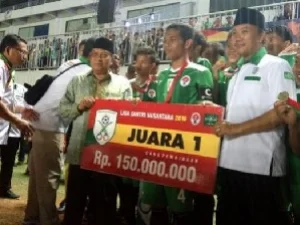 Pesantren Nurul Khairat  Jadi Juara Baru Liga Santri 2018