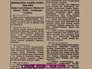 Tahun 1945 M: Peran Ulama dan Santri Mempertahankan Kemerdekaan Indonesia