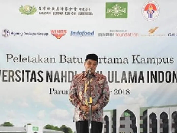 Peletakan Batu Pertama Kampus UNUSIA oleh Ketum PBNU
