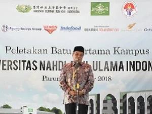 Peletakan Batu Pertama Kampus UNUSIA oleh Ketum PBNU