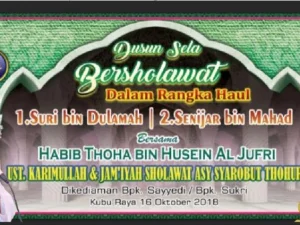 Dusun Sela Bersholawat bersama Ulama dan Habaib
