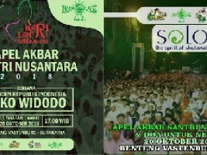 Sambut Hari Santri Nasional 2018, Santri Gelar Apel Akbar di Solo