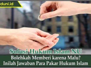 Bolehkah Memberi karena Malu?