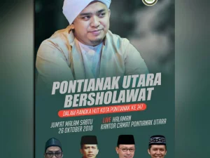 Pontianak Utara Bersholawat bersama Ulama dan Habaib