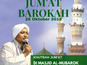 Shalat Jum'at bersama Habib Thoha Bin Husain al Jufri di Masjid al Mubarok