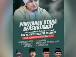 Pontianak Utara Bersholawat Bersama Majlis Miftahus Syafa'ah Ash-Shofa