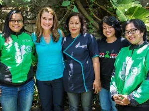 Melinda Gates Diketahui Jumpai Mitra Go-Jek Sebelum ke Pertemuan IMF di Bali
