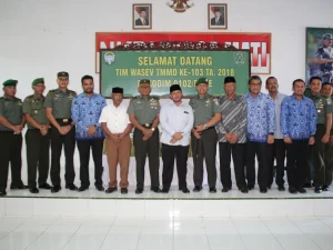 Kodim 0102/Pidie Terima Kunjungan Kerja Tim Wasev TMMD