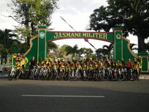 Personel Jasdam IM Gowes Tempuh Jarak 20 KM