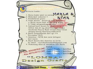 Lomba Desain grafis PPMII Budi Utomo FKIP UNTAN