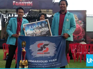 Beton Campuran Kertas dan Batu Andesit Ciptaan Mahasiswa UNS Juara di Bali 