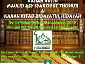 Rutinan Kajian Kitab Bidayatul Hidayah bersama Habib Thoha Bin Husain al Jufri