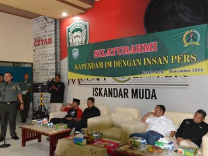 Kapendam IM Silaturahmi dengan Insan Pers