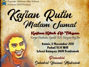 Rutinan Kajian Kitab At-Tibyan PK PMII IAIN Pontianak