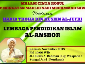 Peringatan Maulid Nabi Saw di Sungai Jawi Bersama Habib Thoha Bin Husain al-Jufri