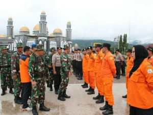 Aparatur Pemerintah  Agara Gelar Apel Kesiapsiagan Guncal