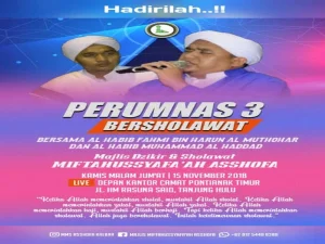 Perumnas 3 Bersholawat bersama Habib Fahmi al-Muthahar